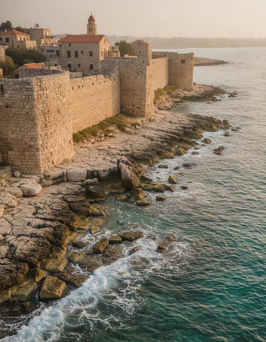 The Phoenician sea wall in Batroun